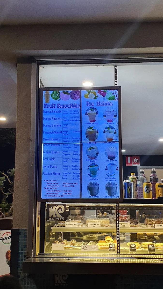 Menu, Norfolk Cafe