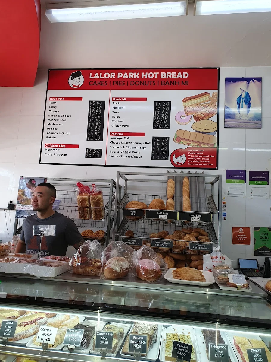 Menu, Lalor Park Hot Bread