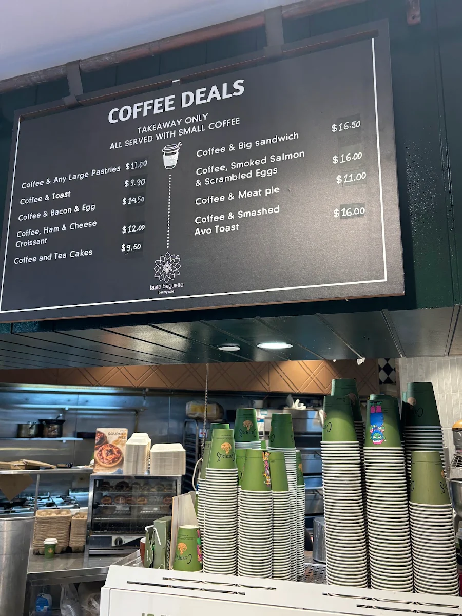 Menu, Taste Baguette