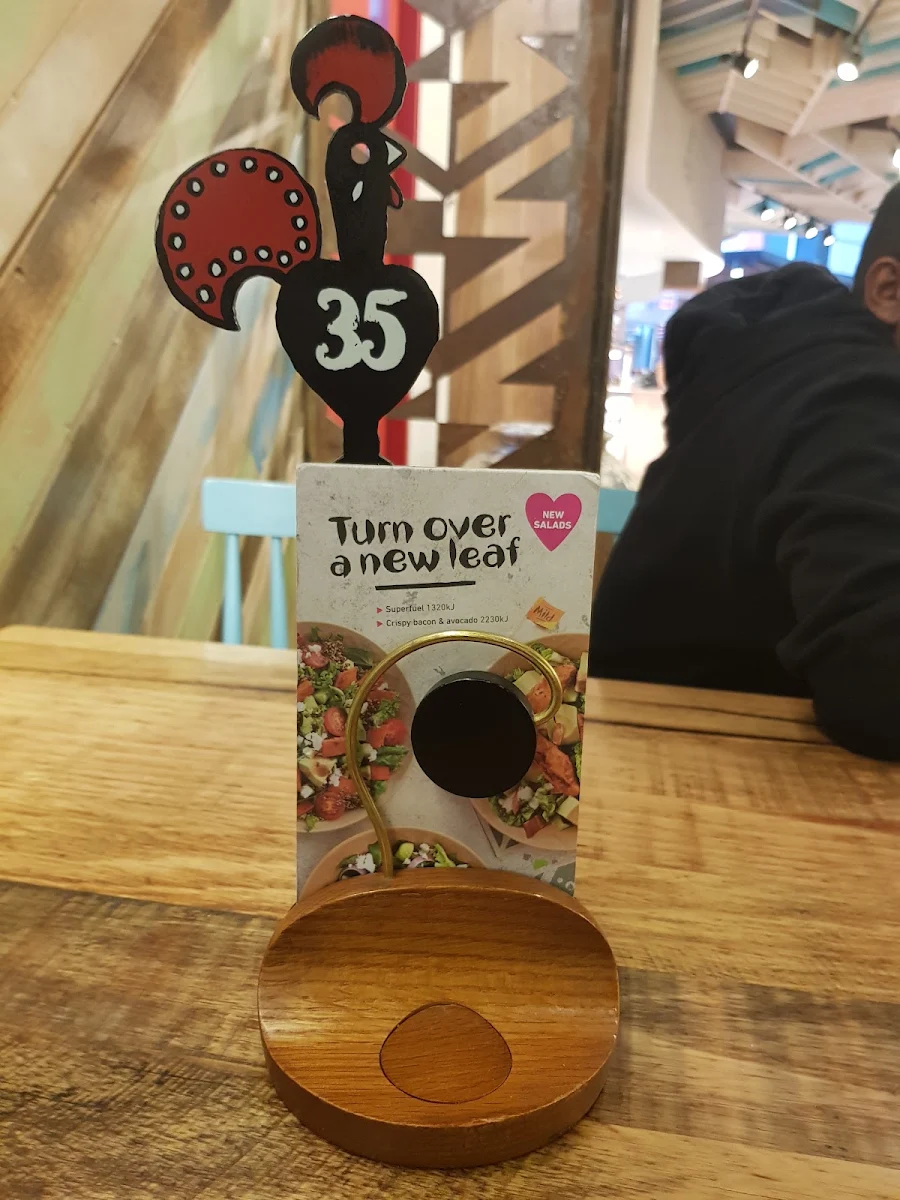 Menu, Nando's Fountain Gate