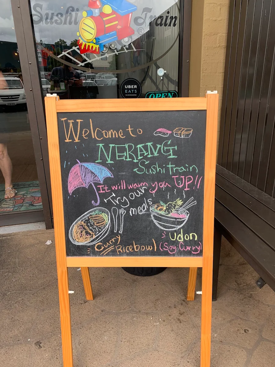 Menu, Sushi Train Nerang