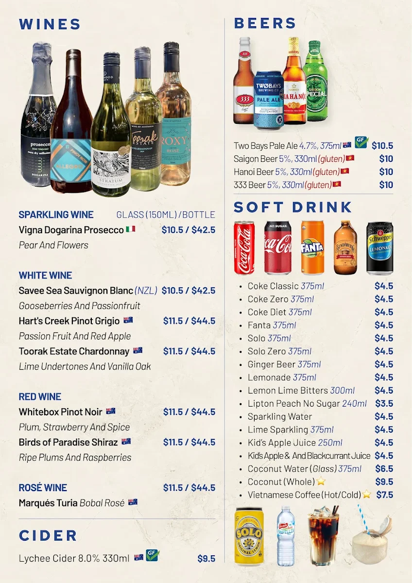 Menu, Le Feu Signature Frankston GF | Gluten-free Hot Pot & Vietnamese, Pan-Asian Restaurant