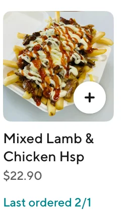 Menu, KURD kebab