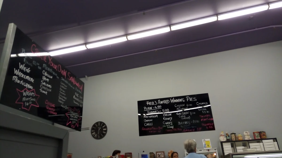 Menu, Paul's Patisserie