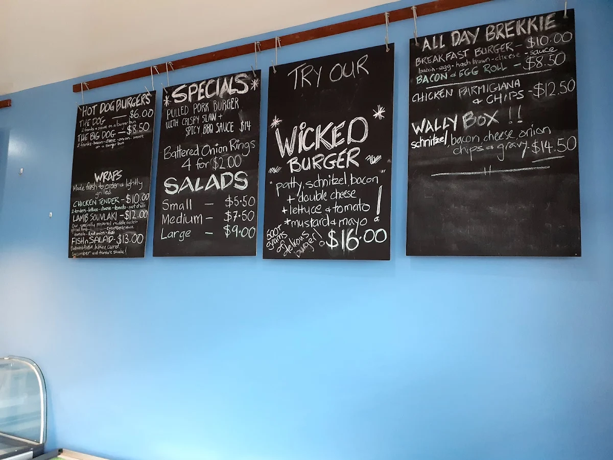 Menu, Fishpen Takeaway