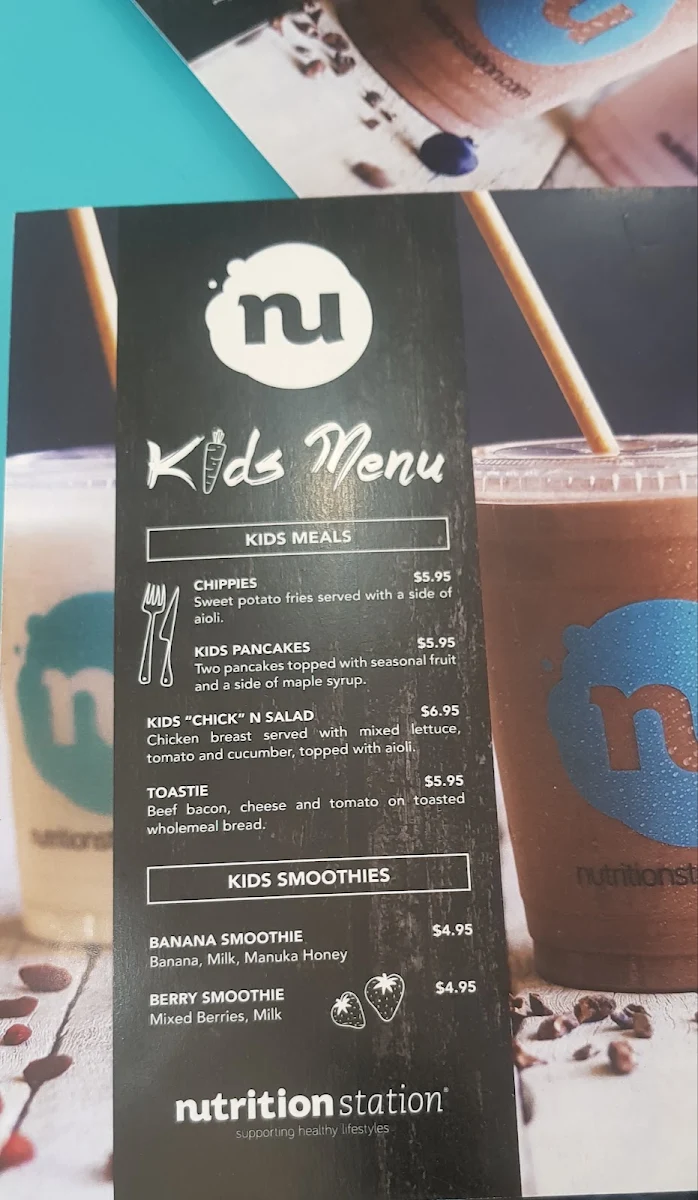 Menu, Nutrition Station