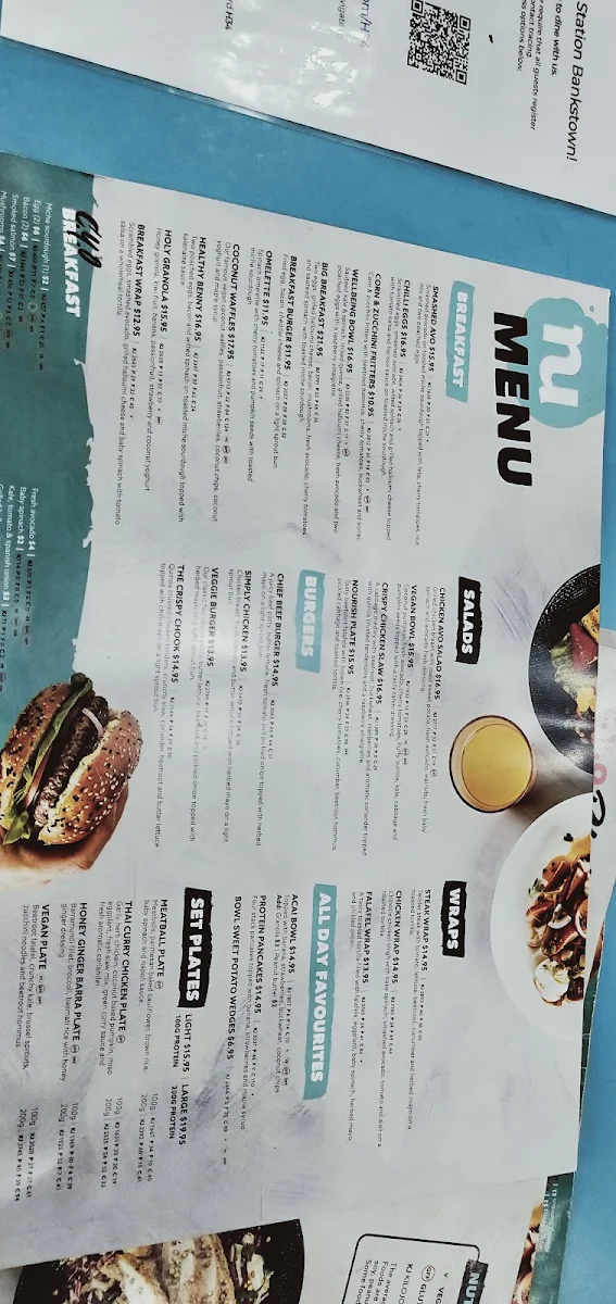 Menu, Nutrition Station