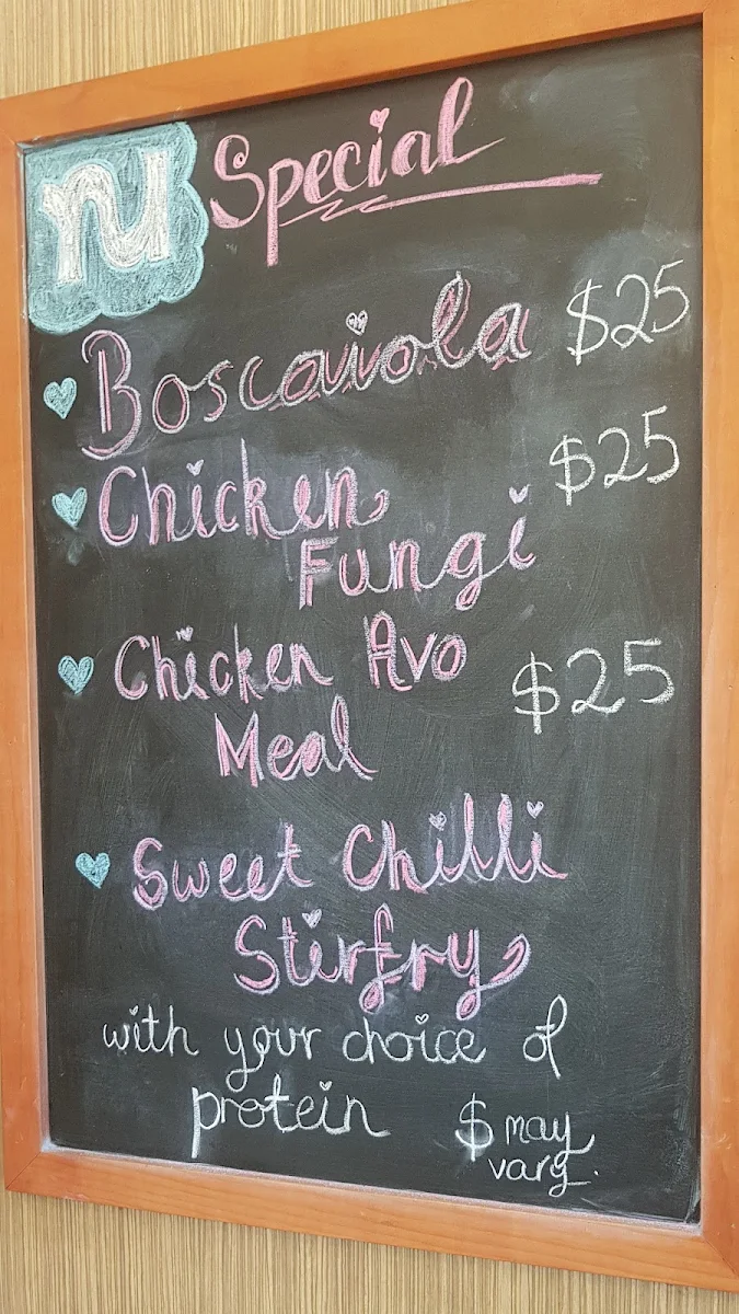 Menu, Nutrition Station