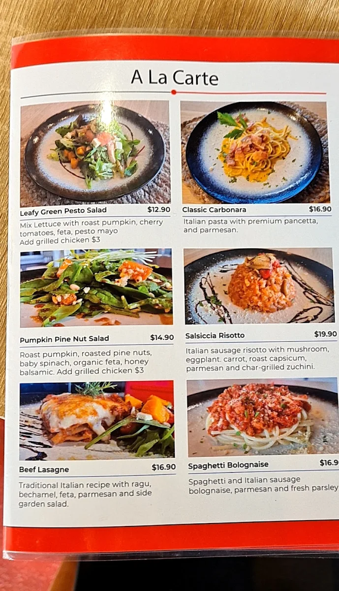 Menu, Koffeez