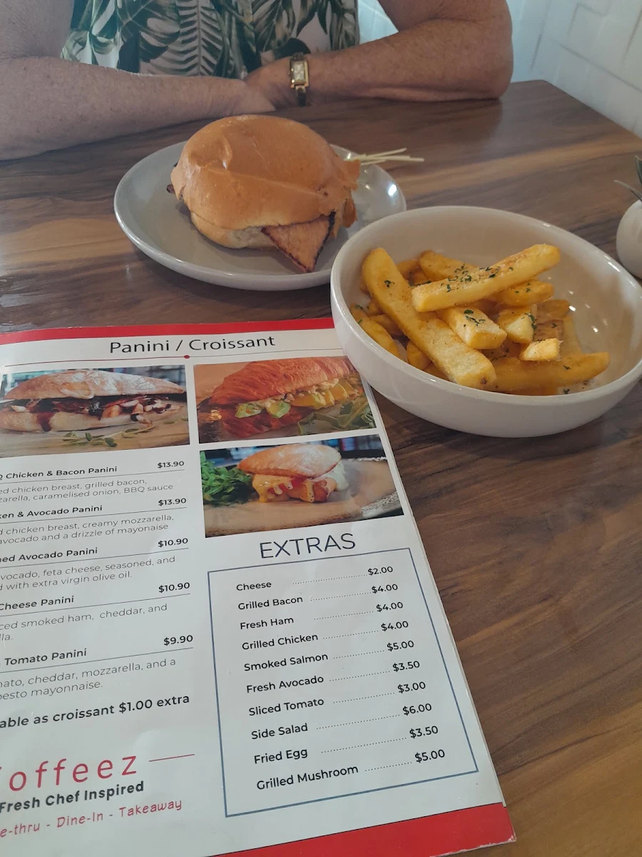 Menu, Koffeez