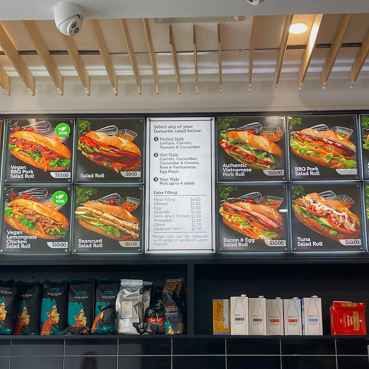 Menu, Amie Bakery Cafe Victoria Street