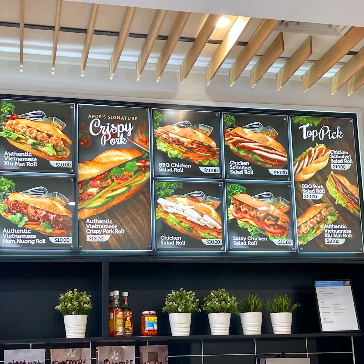Menu, Amie Bakery Cafe Victoria Street