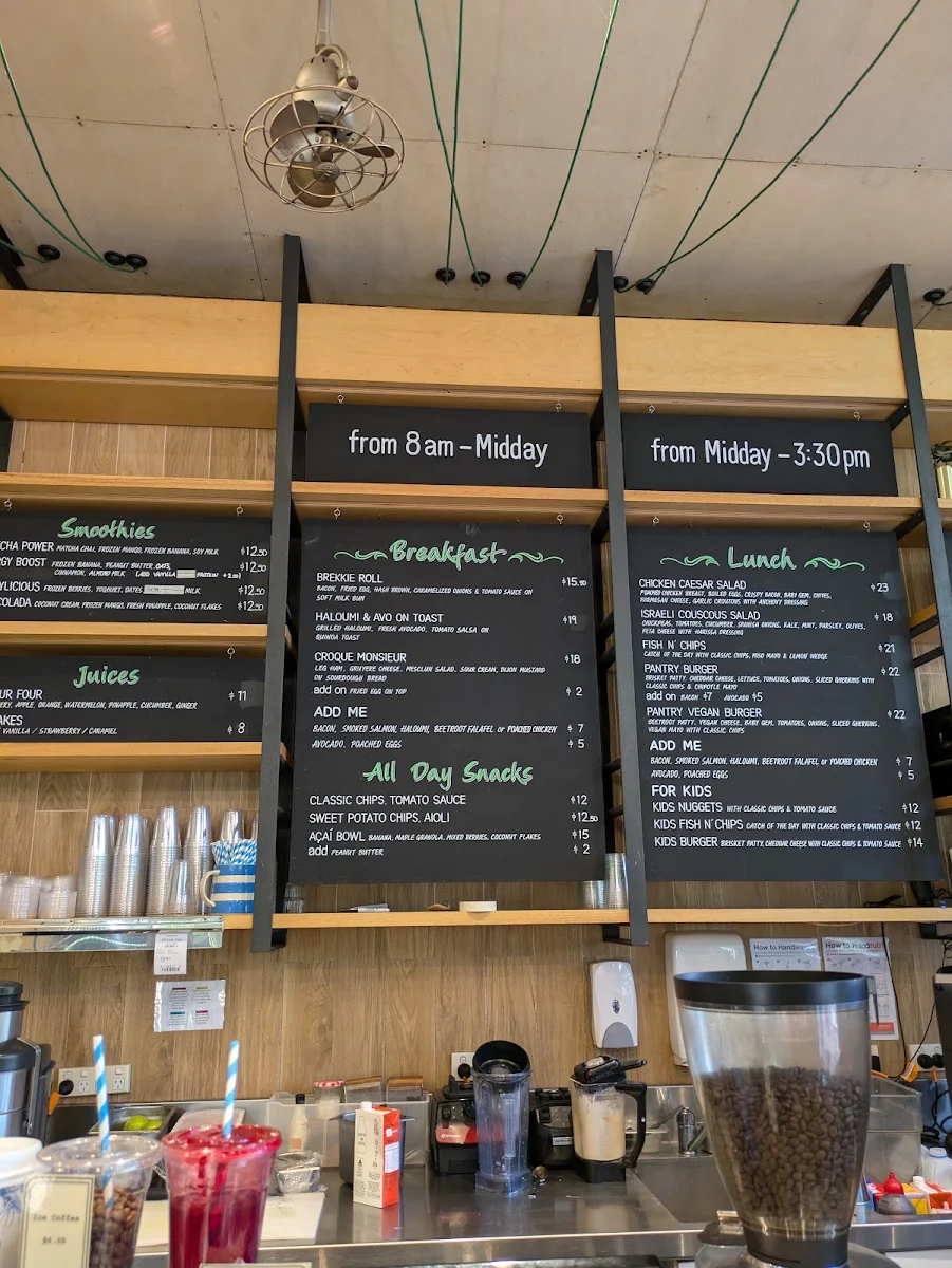 Menu, H Pantry