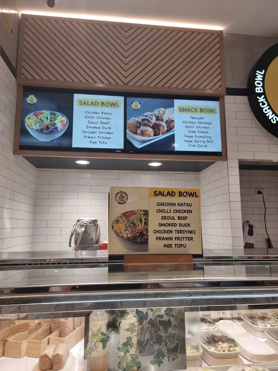 Menu, Cup Ten