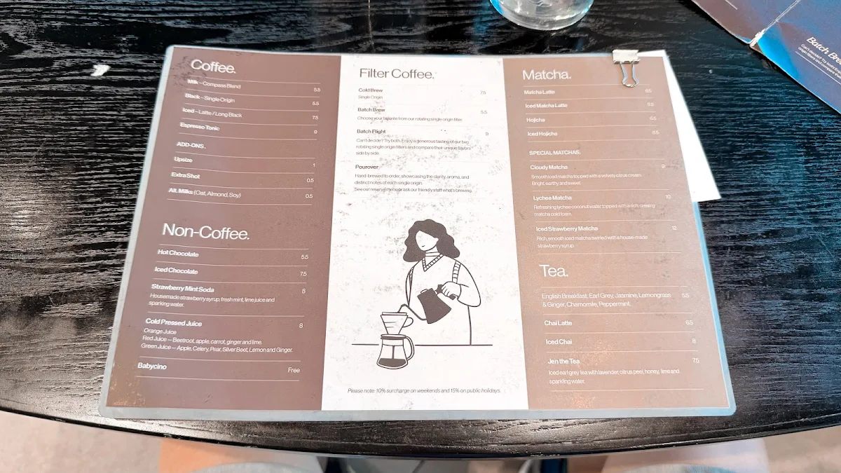 Menu, Haven Coffee - Green Square