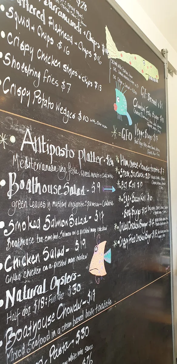 Menu, The Cornelian Bay Kiosk