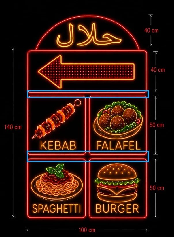 Menu, Falafel Yard
