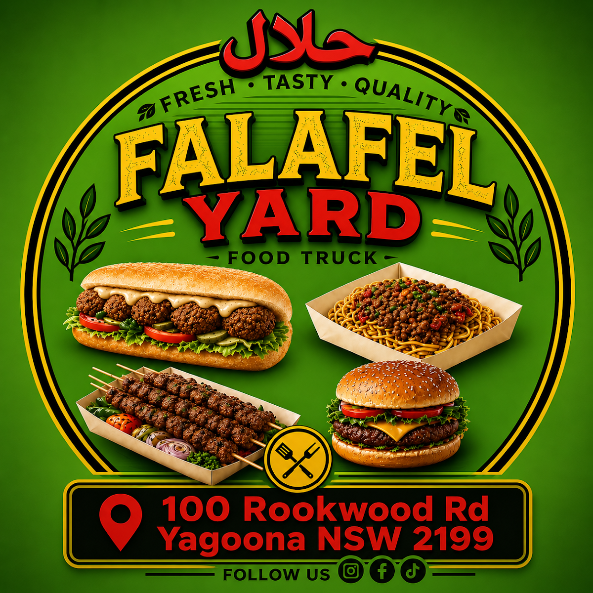 Menu, Falafel Yard