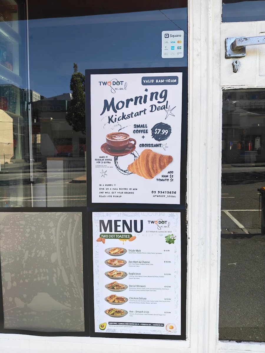 Menu, Two Dot Social