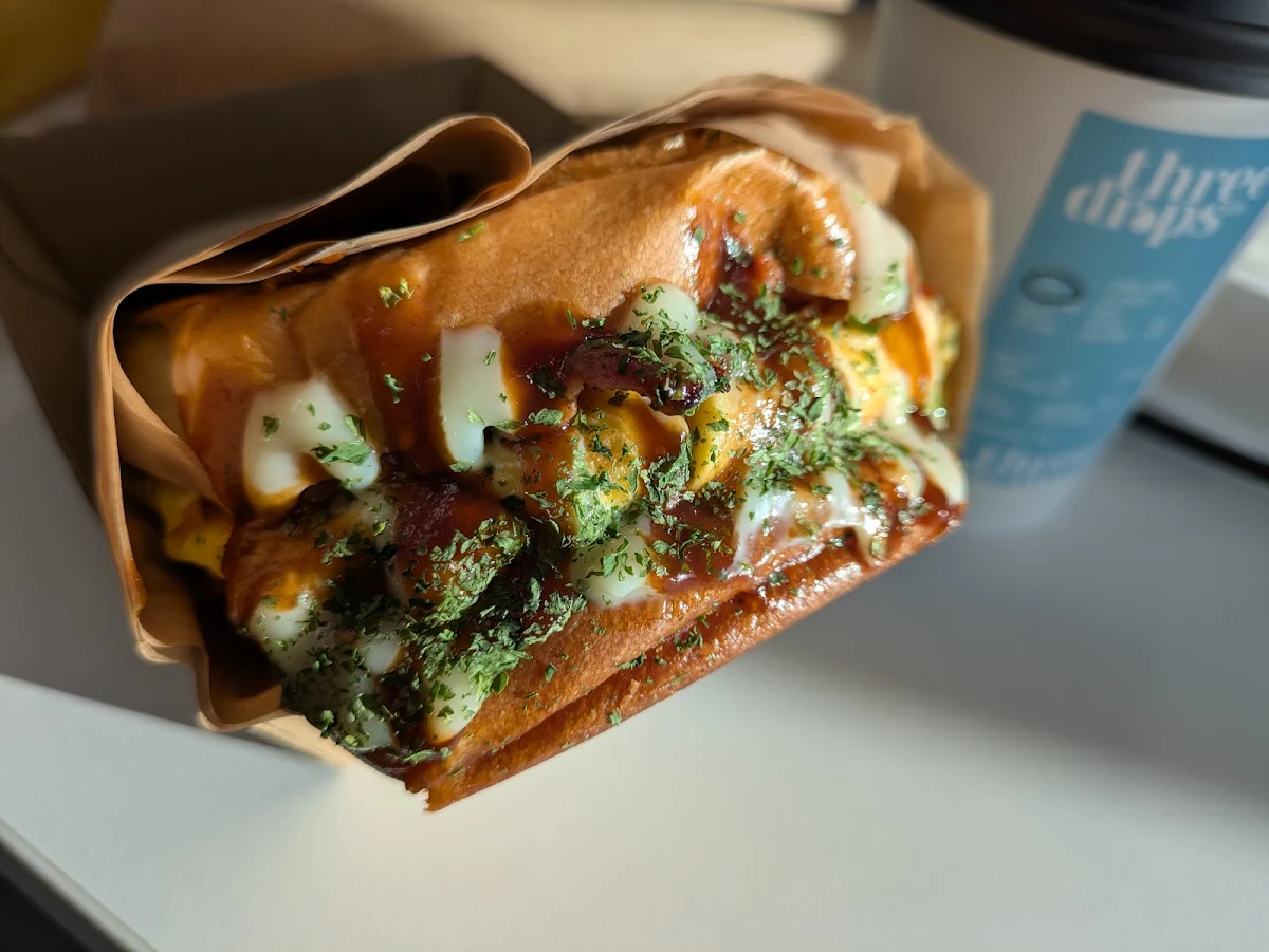 Food & drink, Three Drops Coffee & Sandwich
