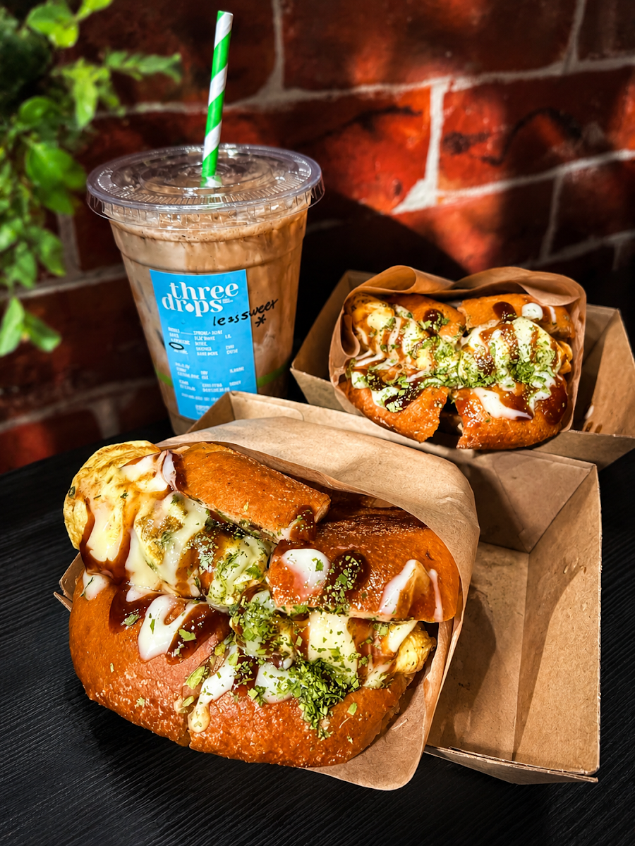 Food & drink, Three Drops Coffee & Sandwich
