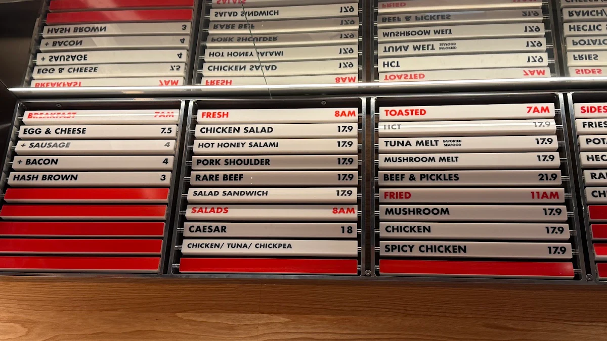 Menu, Hector's Deli (Normanby Chambers)