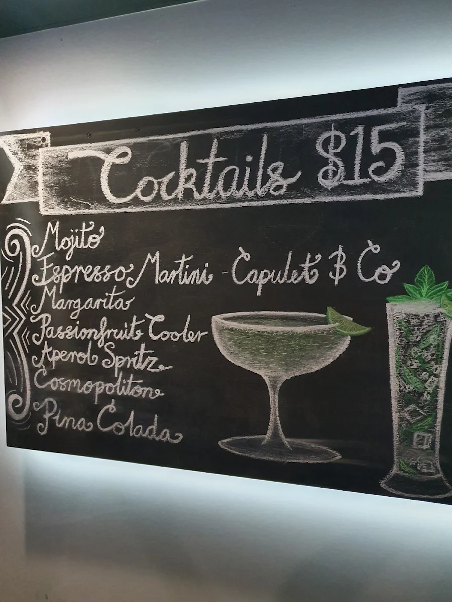 Menu, Mr Henderson