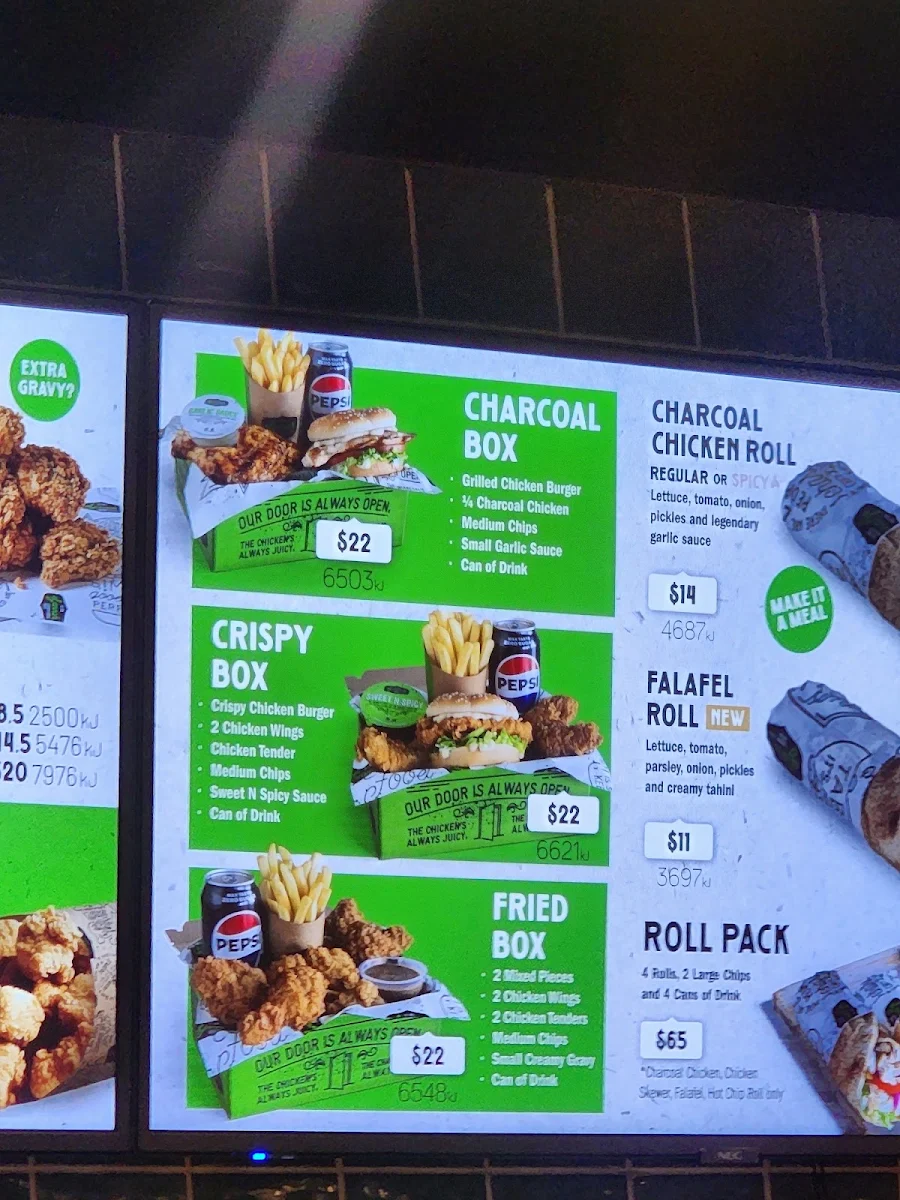 Menu, El Jannah Chicken Tarneit