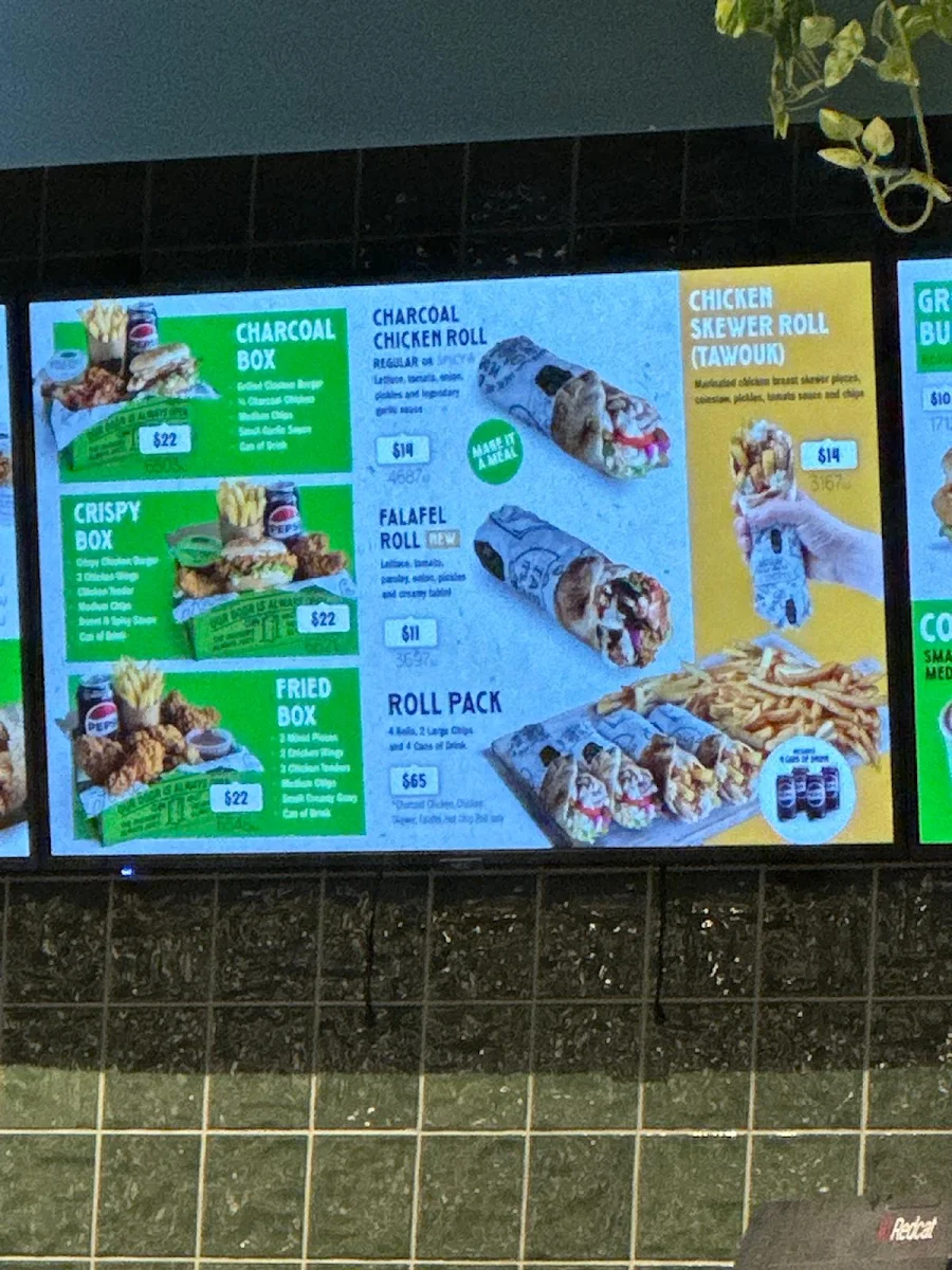 Menu, El Jannah Chicken Tarneit