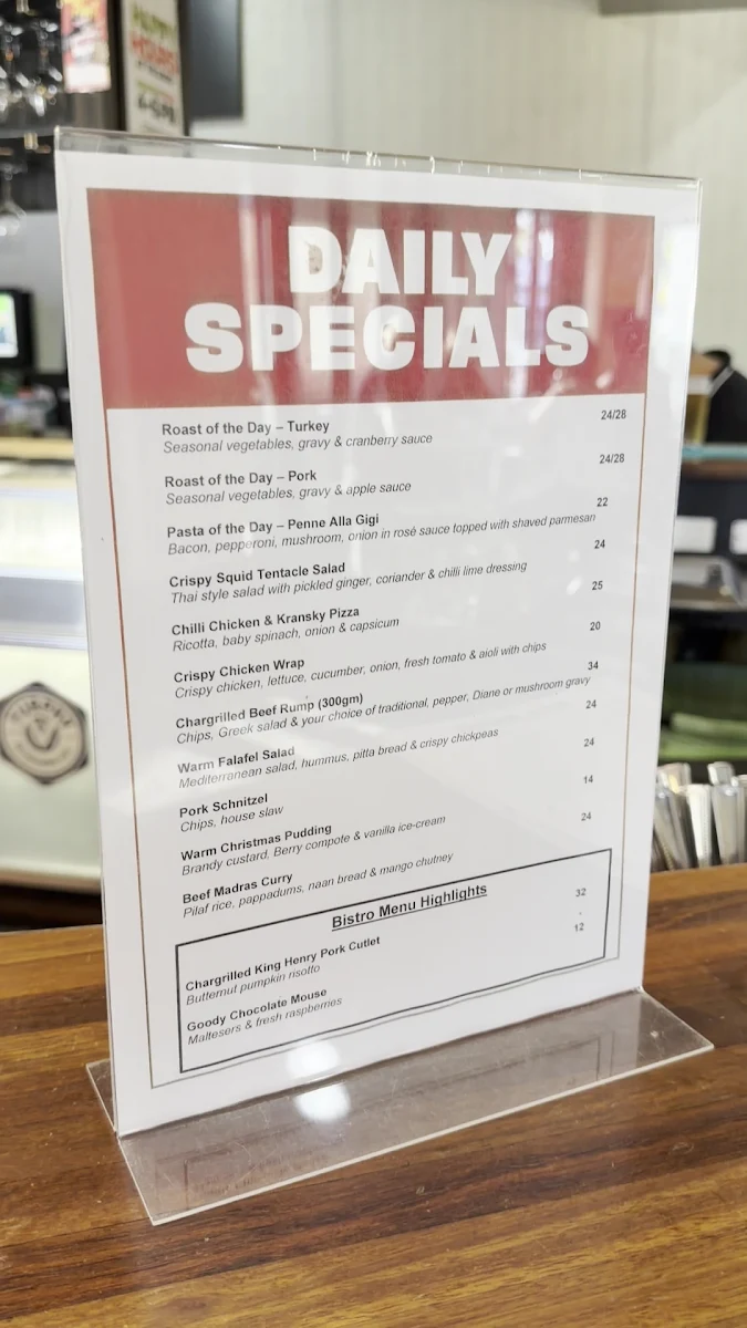 Menu, The Goody