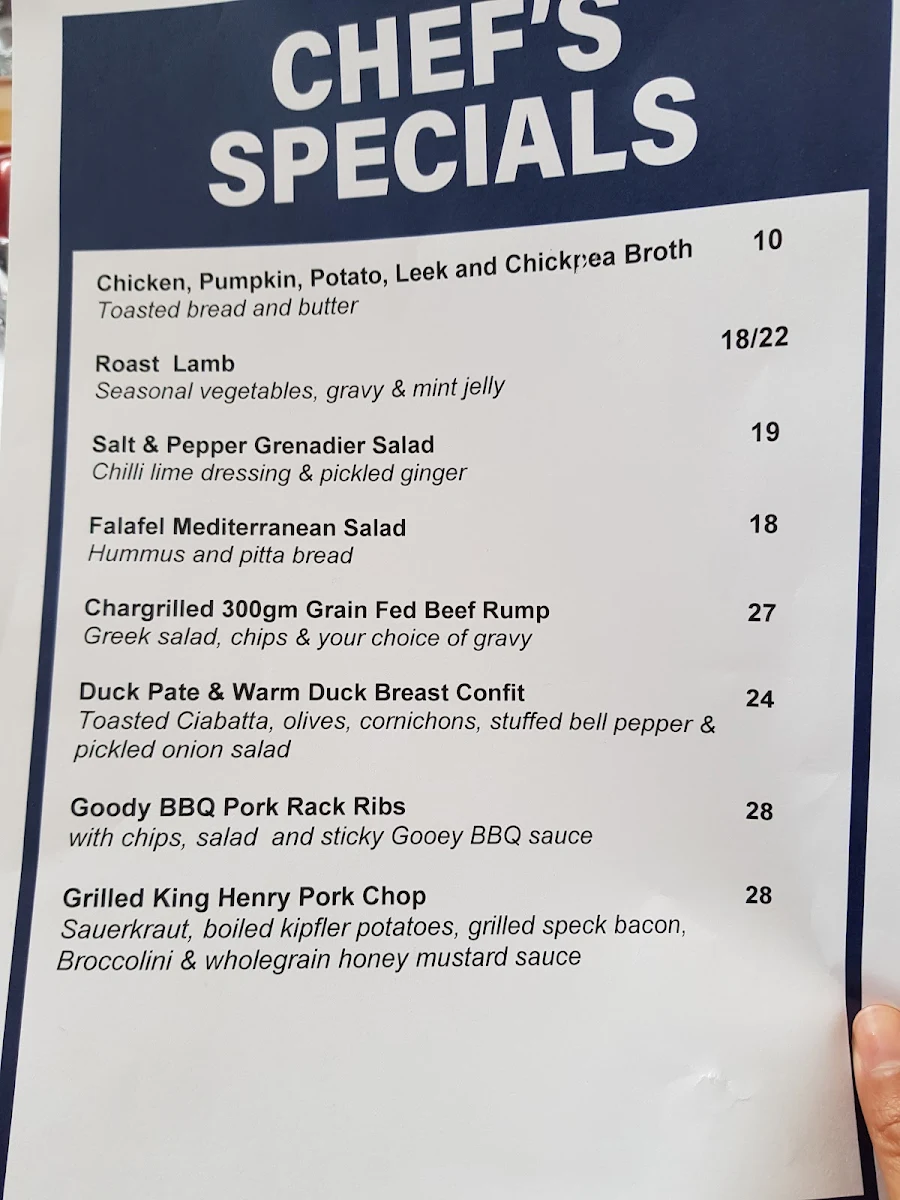 Menu, The Goody