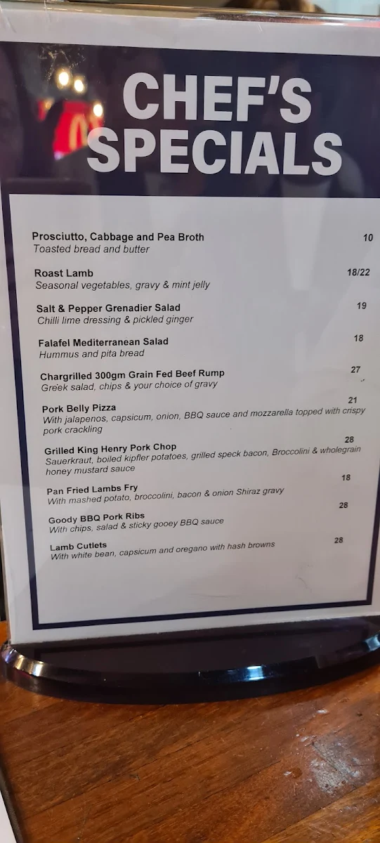 Menu, The Goody