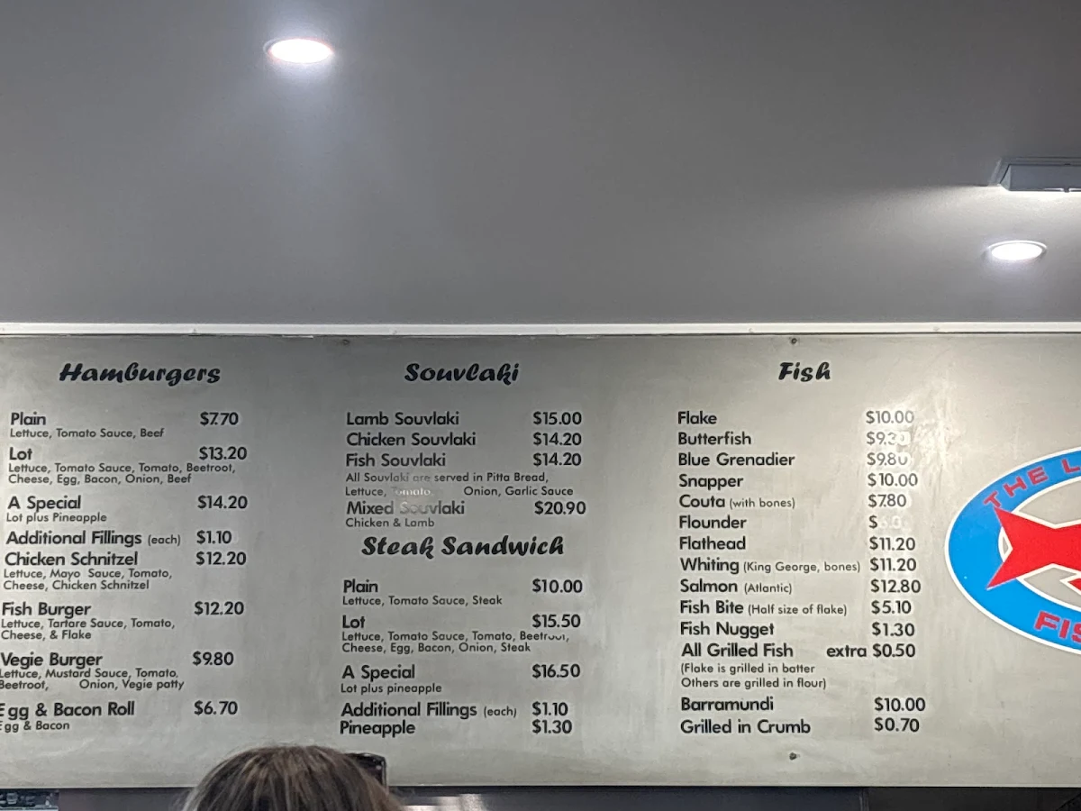 Menu, Lucky Catch