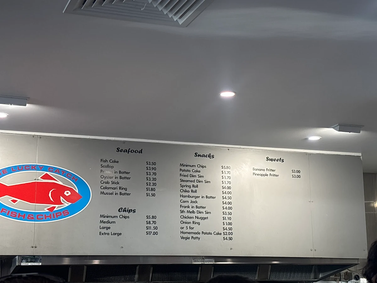 Menu, Lucky Catch