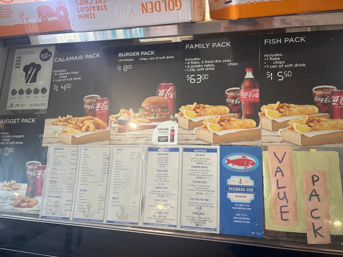 Menu, Lucky Catch