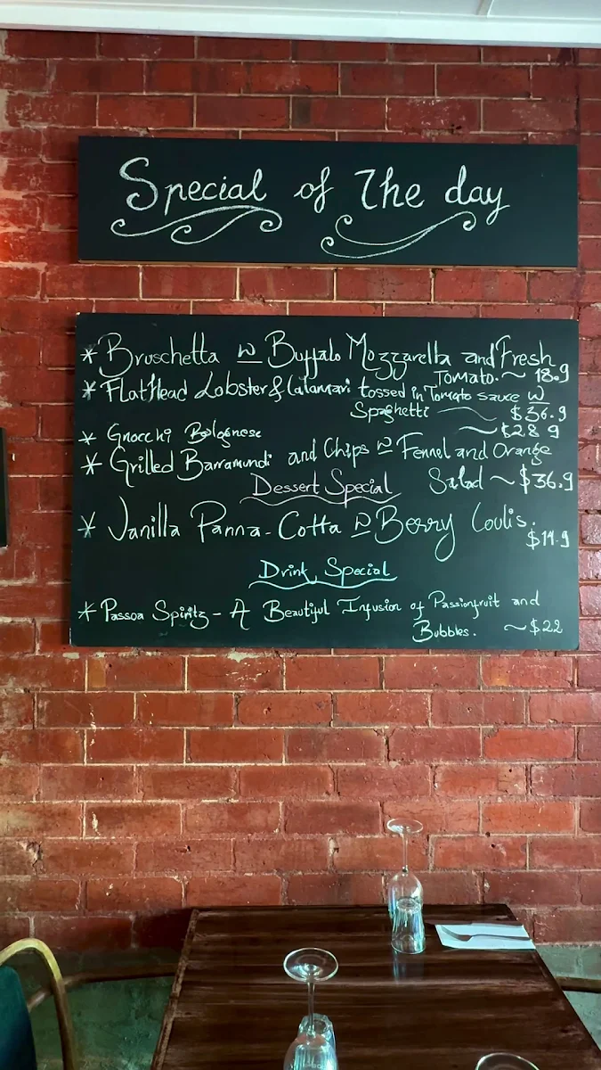 Menu, The Stonemill 347 Italian Kitchen & Wine Bar