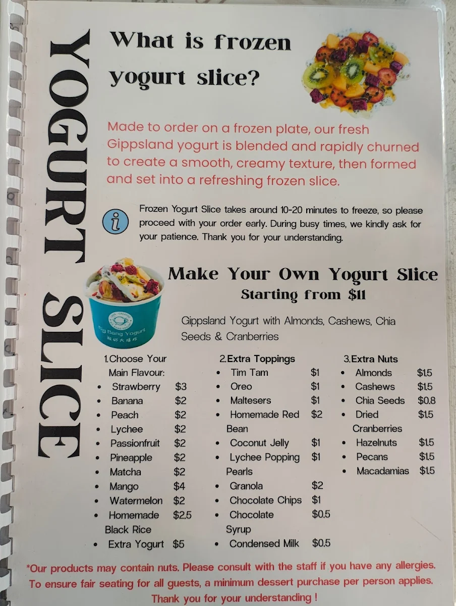 Menu, Her Little Patisserie
