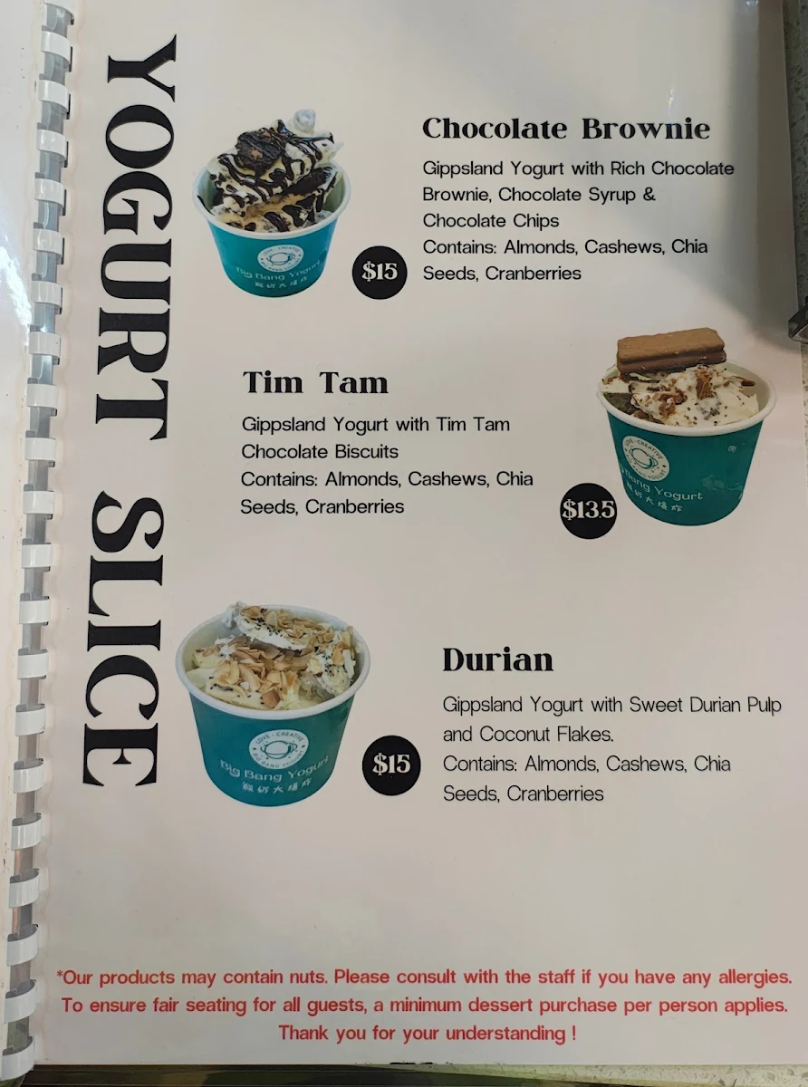 Menu, Her Little Patisserie