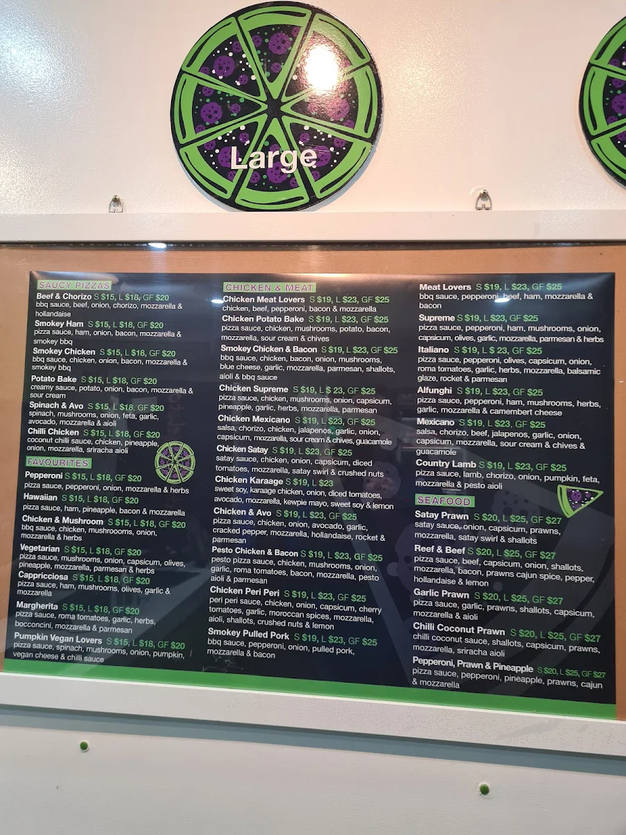 Menu, Supreme Pizza & Pasta