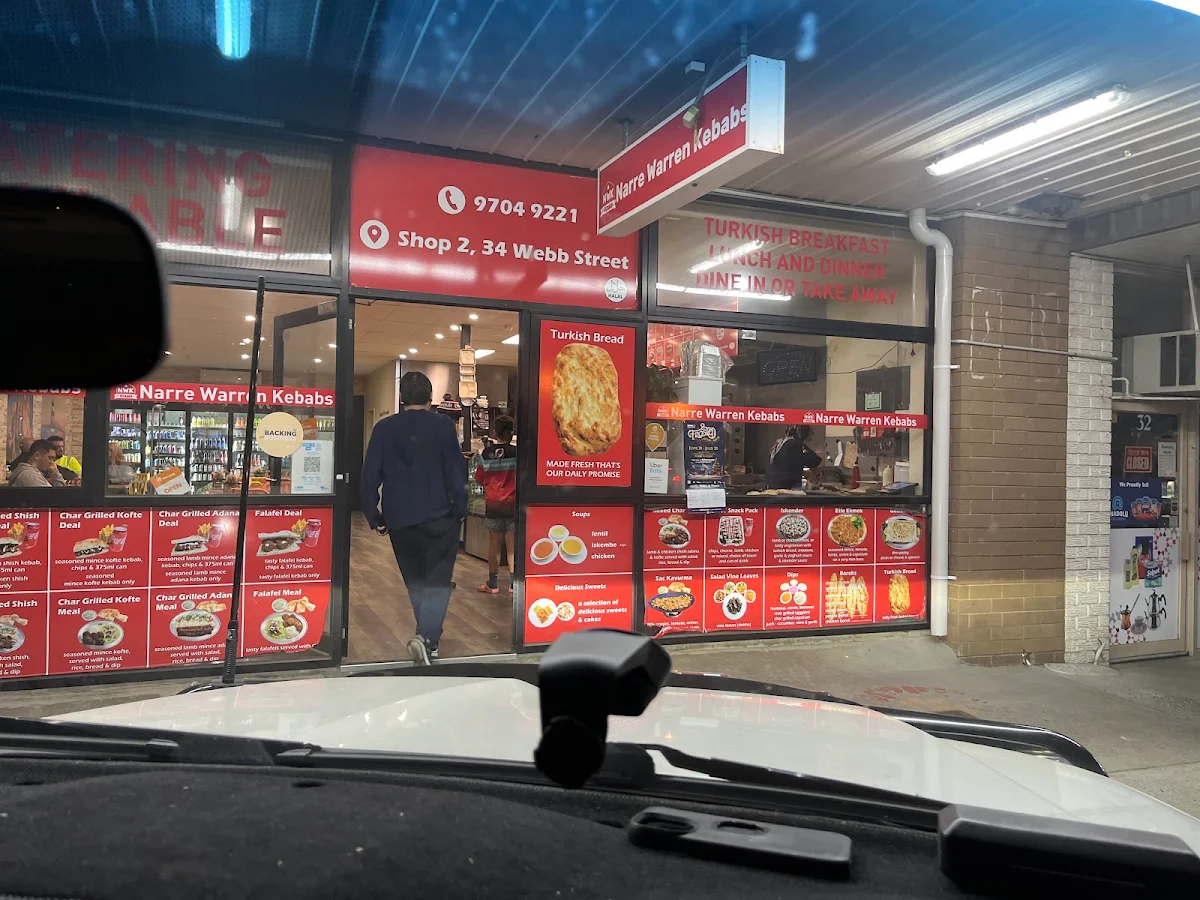 Menu, Narre Warren Kebabs