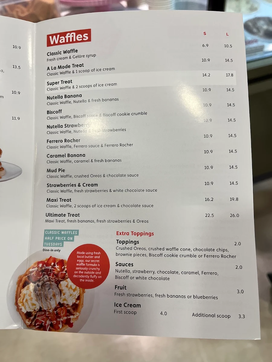 Menu, Geláre Carousel