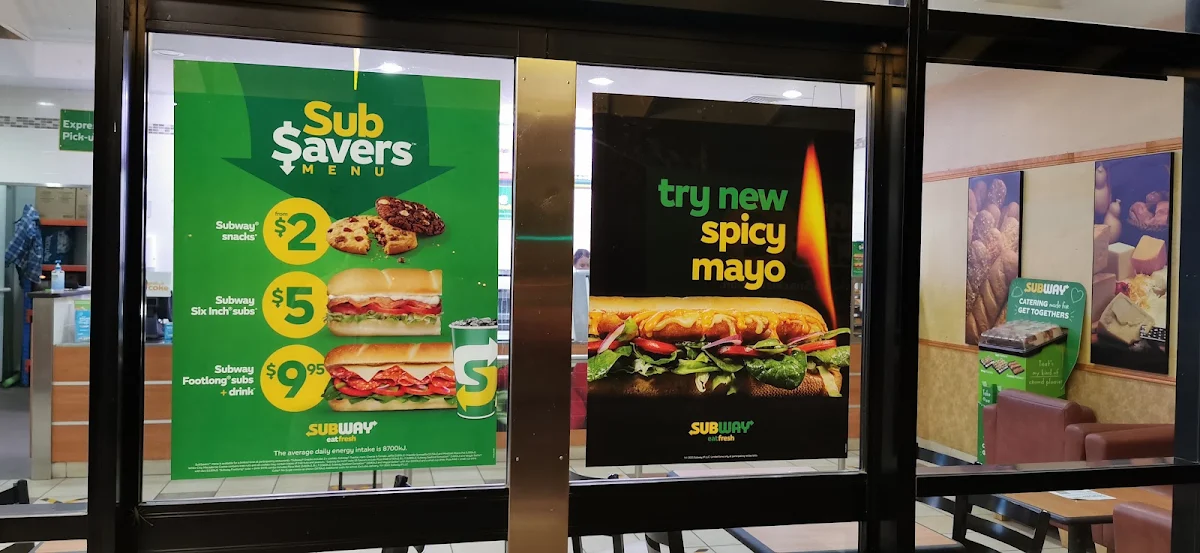 Menu, Subway