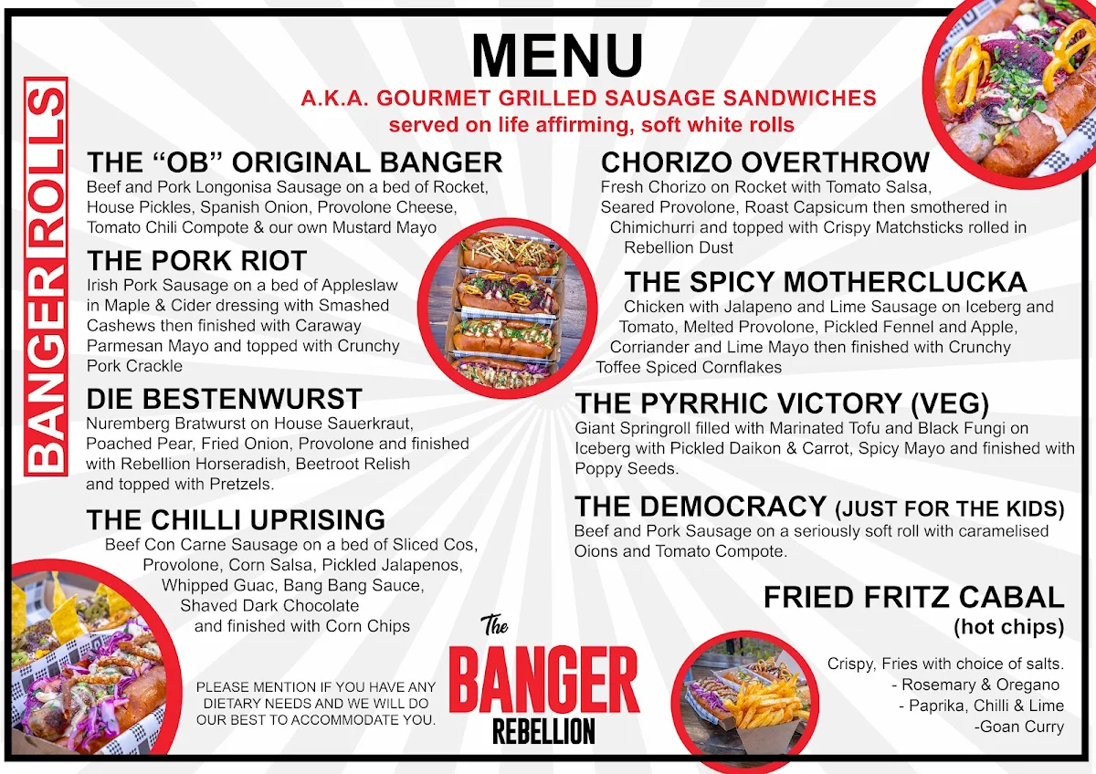 Menu, The Banger Rebellion