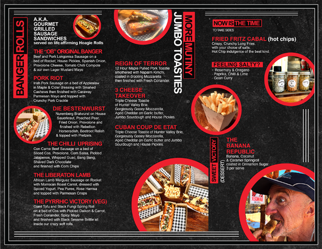 Menu, The Banger Rebellion