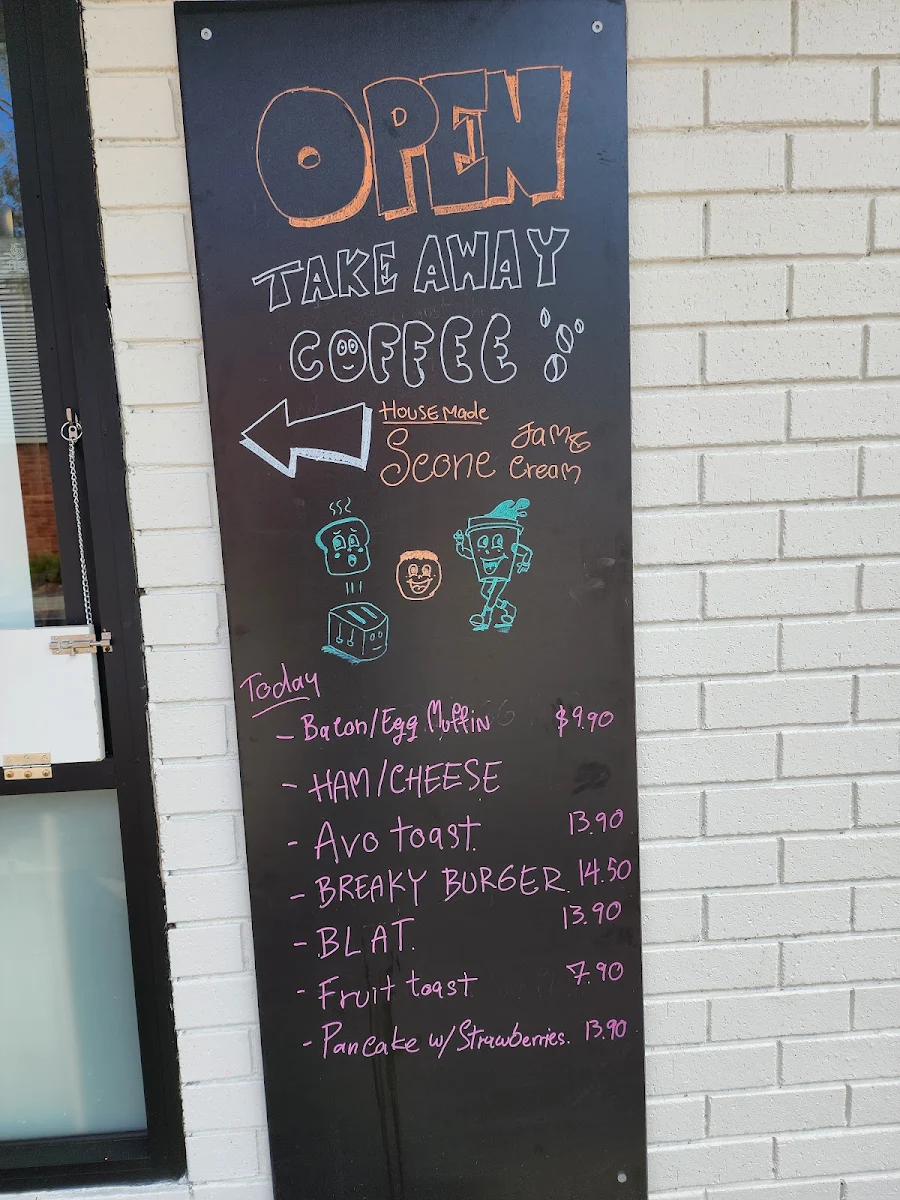 Menu, Scale Coffee