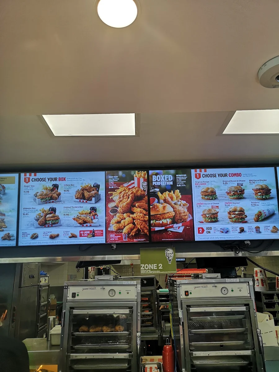 Menu, KFC Subiaco