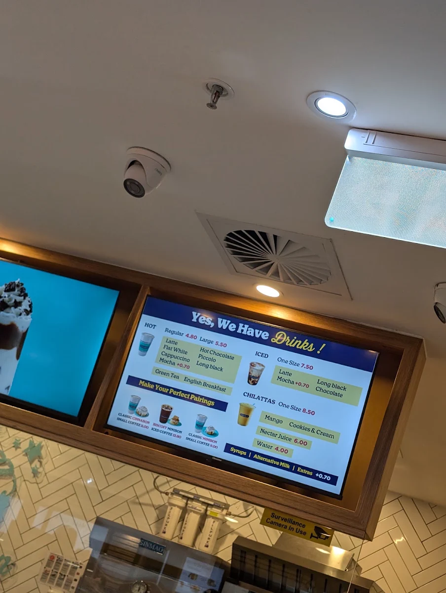 Menu, Cinnabon The Galeries