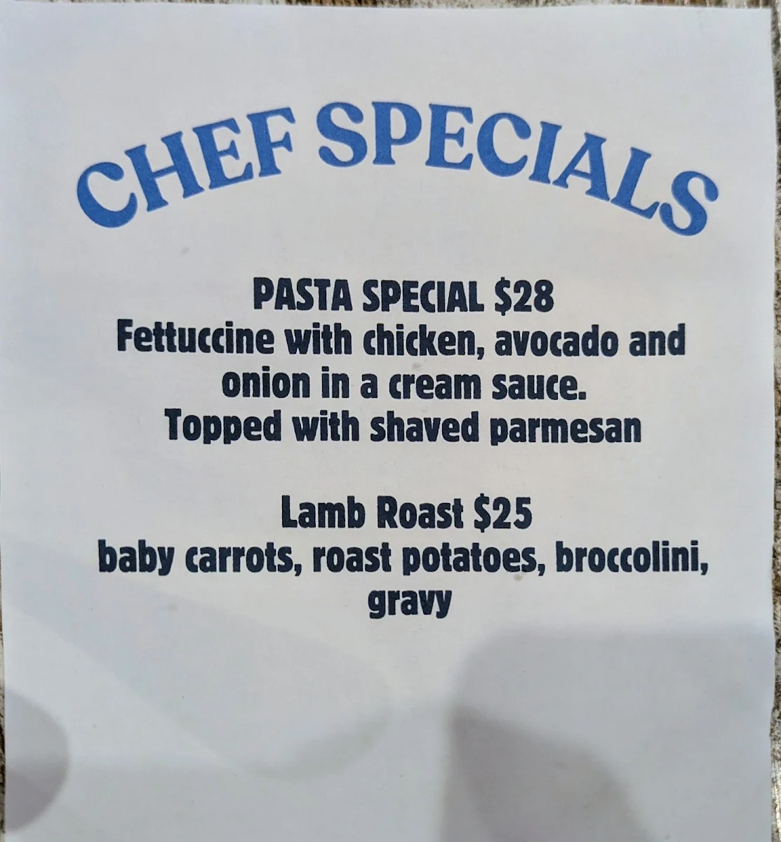 Menu, The St Kilda Hotel