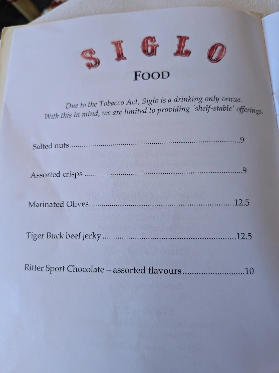 Menu, Siglo