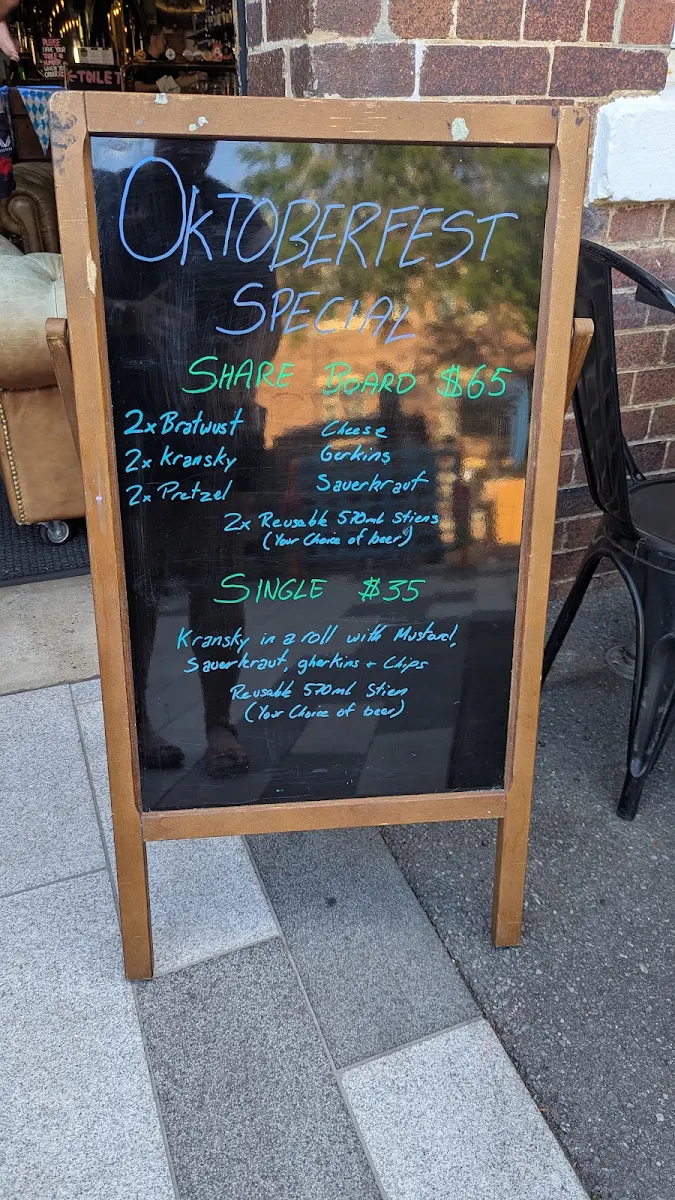 Menu, Stony Creek Brewing Company
